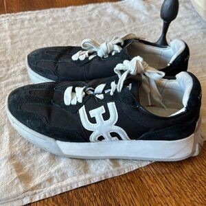 Sam Edelman Langley Black and White Sneakers 7.5